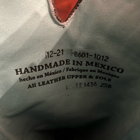 STETSON Handmade in Mexico Western Boot Marbled Black Gray Women’s 9 Cowgirl - Picture 6 of 13